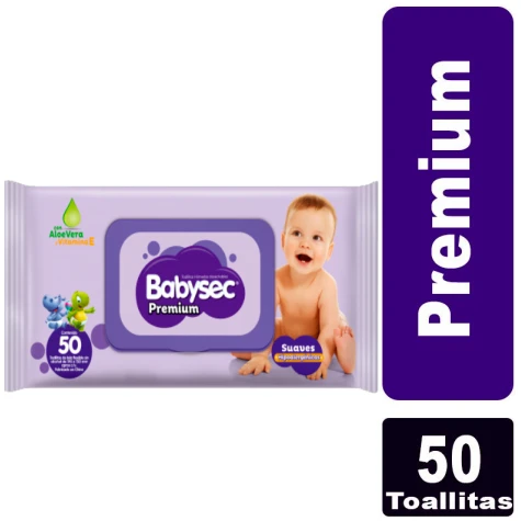 Babysec Premium Toallas Humedas x 50