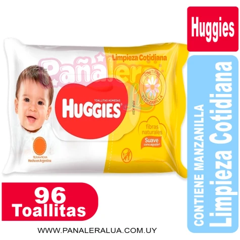 Huggies Limpieza Cotidiana x 96