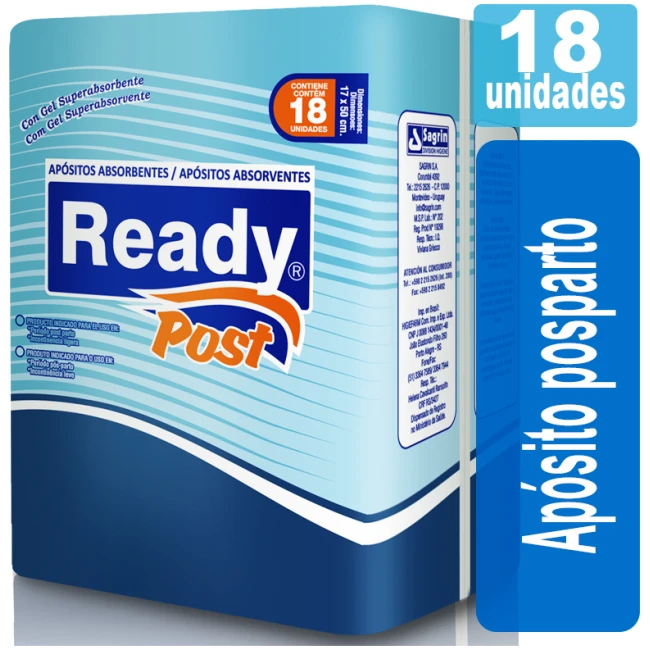 Apósito Ready Post x 18 READY SEC