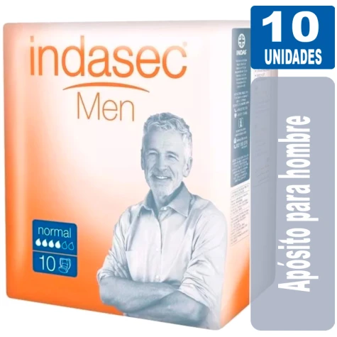 Indasec Men Normal x 10 (Apósito Masculino) INDASEC