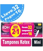 Tampones Kotex Mini x 32 KOTEX