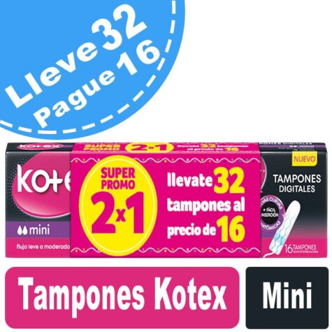Tampones Kotex Mini x 32 KOTEX