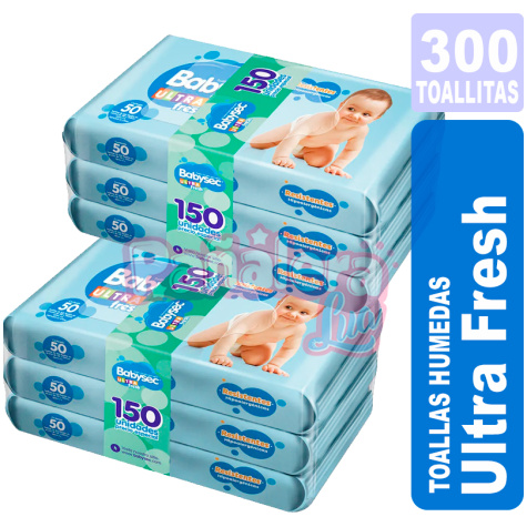 Babysec Ultra Fresh x 300 Toallitas Humedas