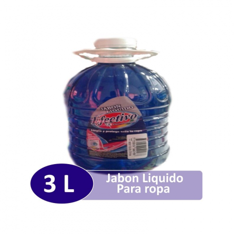 Jabon Liquido Para Ropa Efectivo 3 Litros