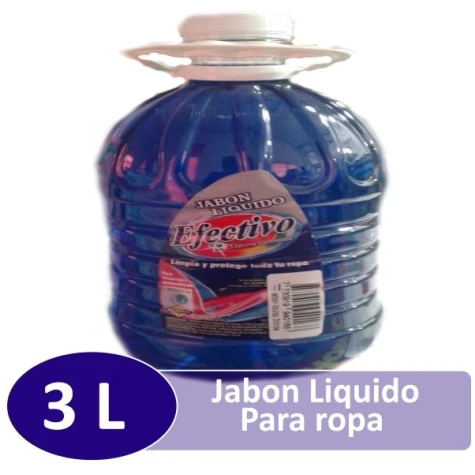 Jabon Liquido Para Ropa Efectivo 3 Litros