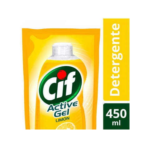 Cif ActiveGel Recarga 450ml Limon CIF