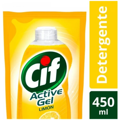 Cif ActiveGel Recarga 450ml Limon CIF