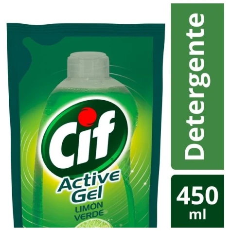 Cif ActiveGel Recarga 450ml Limon Verde