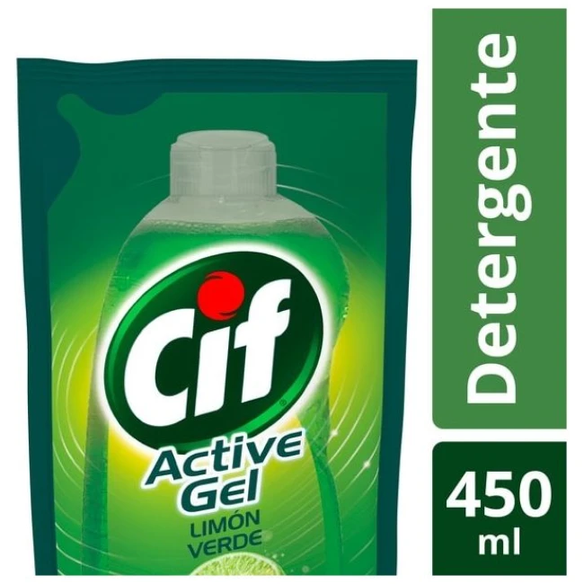 Cif ActiveGel Recarga 450ml Limon Verde