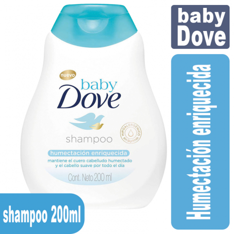 Baby dove Shampoo 200ml Humectación enriquecida DOVE