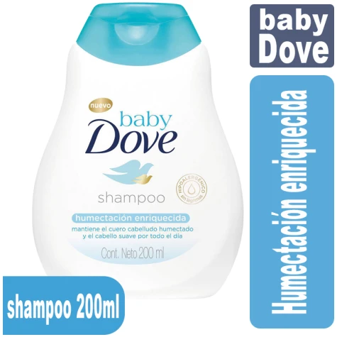 Baby dove Shampoo 200ml Humectación enriquecida DOVE