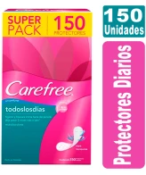 Carefree Super Pack 150 Protectores sin perfume