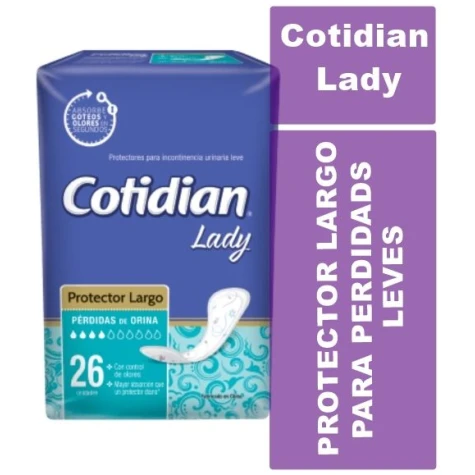 Cotidian Lady Protector para incontinencia leve x 26 COTIDIAN