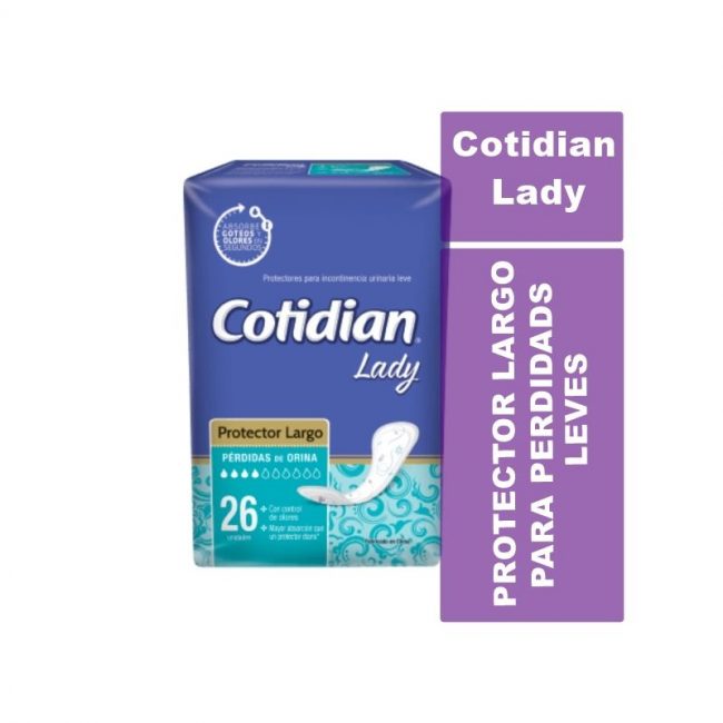 Cotidian Lady Protector para incontinencia leve x 26 COTIDIAN