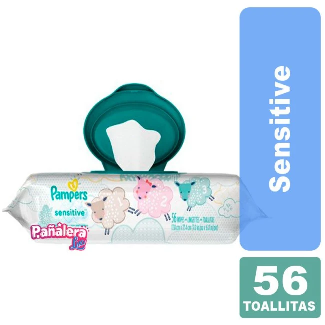 Pampers Toallas Humedas Sensitive x 56 PAMPERS