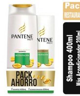 Pack Pantene shampoo 400ml + aco 200ml Restauración PANTENE