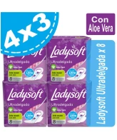 Ladysoft Ultradelgada con Aloe x 8 Pack 4x3 LADYSOFT