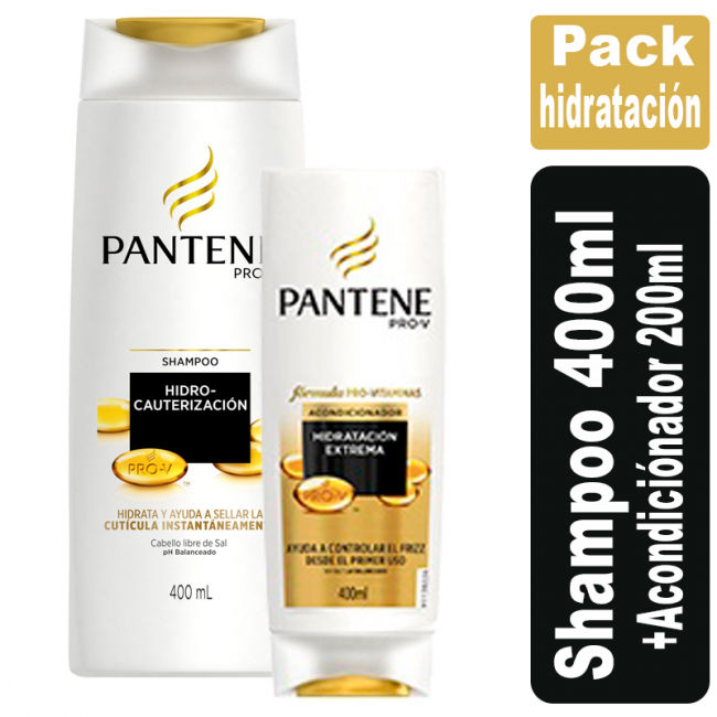 Pack Pantene Hidratación shampoo 400ml + aco 200ml PANTENE