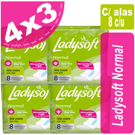 Ladysoft Normal x 8 Pack 4x3 LADYSOFT