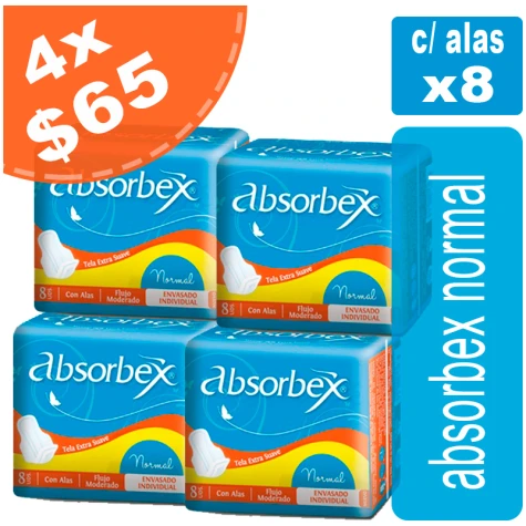 Absorbex normal Pack x 4 SAGRIN