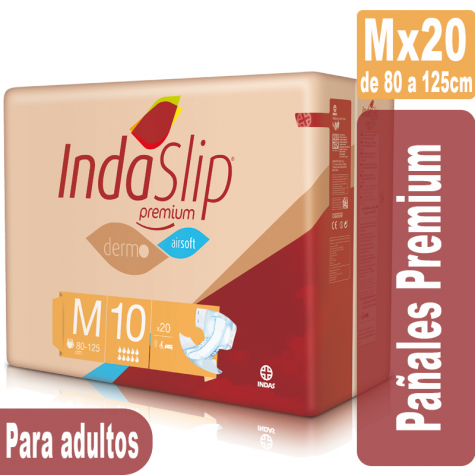 Indaslip Premium Mx20 Pañales absorción 10+ INDASEC