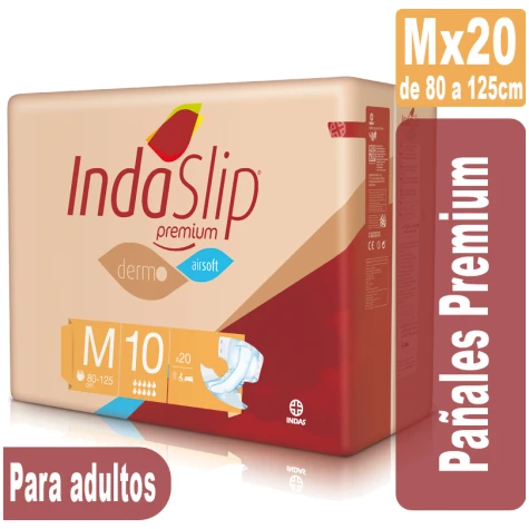 Indaslip Premium Mx20 Pañales absorción 10+ INDASEC