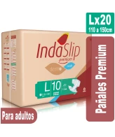 Indaslip Premium Lx20 Pañales absorción 10+ INDASEC