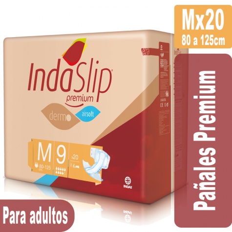 Indaslip Premium Mx20 Pañales absorción 9 INDASEC