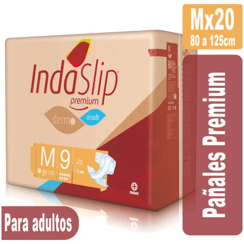 Indaslip Premium Mx20 Pañales absorción 9 INDASEC