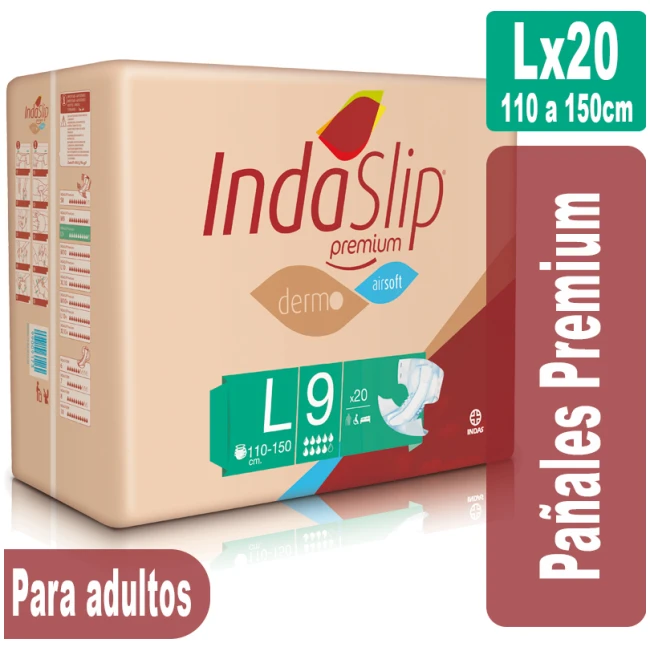 Indaslip Premium Lx20 Pañales absorción 9 INDASEC