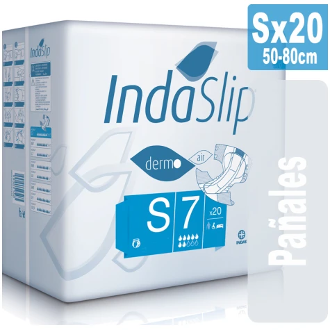 Indaslip derm Sx20 Pañales Absorción 7 INDASEC