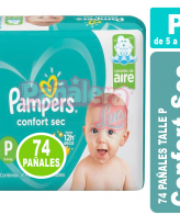 Pampers Confort Sec Px74 mas Toalla Sensitive PAMPERS