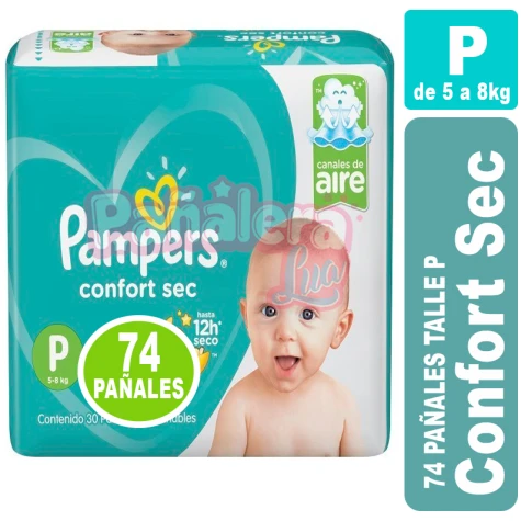 Pampers Confort Sec Px74 mas Toalla Sensitive PAMPERS