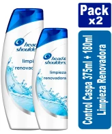 Pack Head & Shpulders Limpieza Renovadora 375ml + 180ml