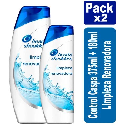 Pack Head & Shpulders Limpieza Renovadora 375ml + 180ml