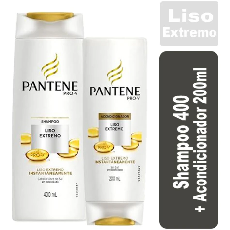 Pack Pantene Liso Extremo Shampoo 400ml + Aco 200ml PANTENE