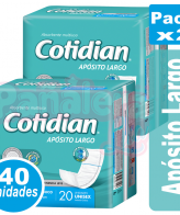 Apósito Cotidian Largo x 20 Pack x 2 COTIDIAN