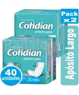 Apósito Cotidian Largo x 20 Pack x 2 COTIDIAN