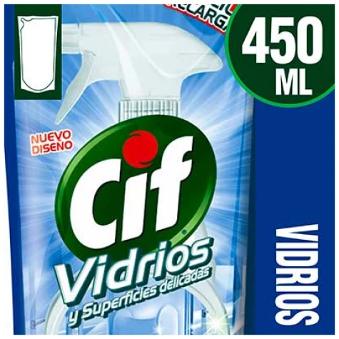 Cif Vidrios Repuesto Económico 450ml CIF