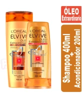 Pack Elvive Óleo Extraordinario Shampoo 400ml + Acondicionador200ml