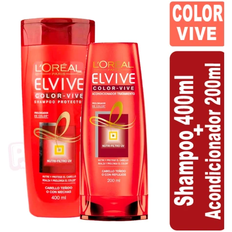 Pack Elvive Color-Vive Shampoo 400ml + Aco 200m