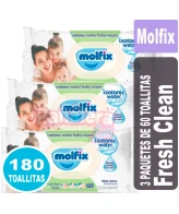 Molfix Fresh Clean Toallitas Humedas Pack x 180