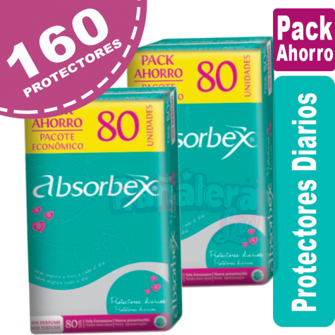 Absorbex Protectores Diarios Pack x 160