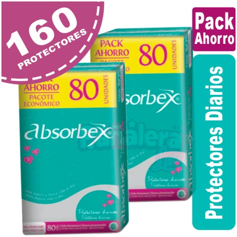 Absorbex Protectores Diarios Pack x 160