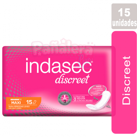 Indasec Discreet Maxi x 15 unidades INDASEC