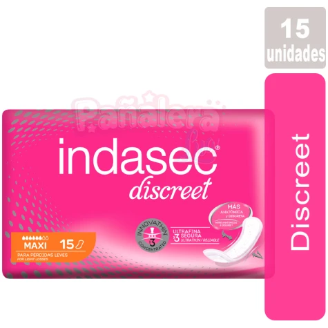 Indasec Discreet Maxi x 15 unidades INDASEC