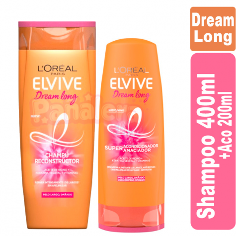 Pack Elvive Dream Long Shampoo 400ml + Acondicionador200ml LOREAL