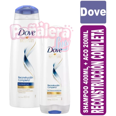 Dove Reconstrucción Completa Shampoo 400ml + Aco 200ml DOVE