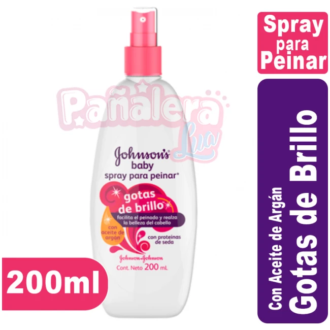 Johnsons Baby Spray para Peinar Gotas de Brillo 200ml JOHNSON