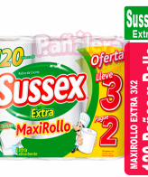 Sussex Extra Maxirollo 3 Rollos de 120 Paños c/u SUSSEX